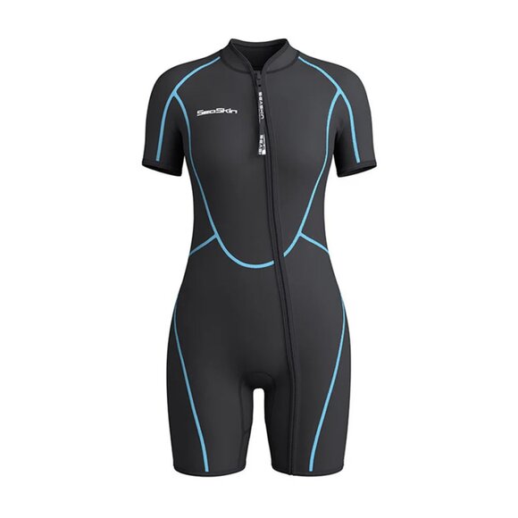 SEASKIN Wetsuit Shorty with Front Zipper - Picture 1 of 7